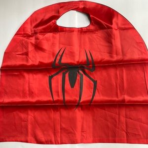 Black Spider Cape Red Satin Halloween Costume NWOT Kids Halloween Costumes
